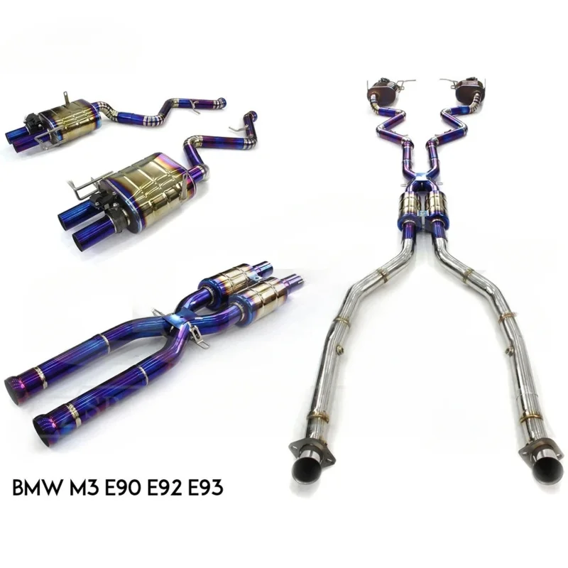 high quality Titanium Alloy Catback Exhaust for BMW E90 E92 E93 Exhaust Modification M3 325 330 335 Valve Control Exhaust System