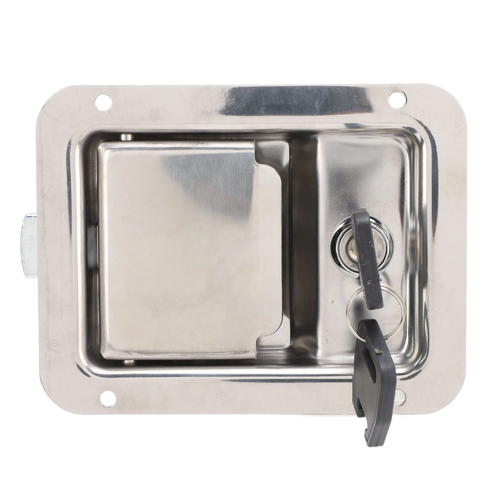 

Защелка ящика для инструментов (нержавеющая сталь, 5,5x4,3 дюйма/140*108 мм) — заподлицо для ящика для инструментов для автофургона/прицепа/грузовика — 1619240108811