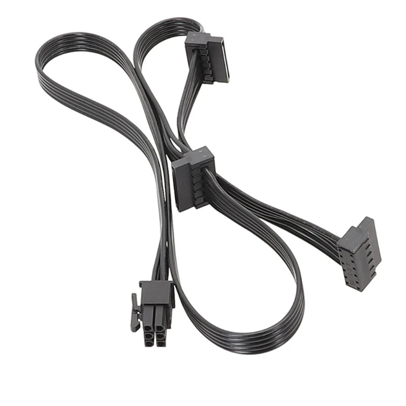 Đáng Tin Cậy 6 Pin Nam Đến SATAX3 15PinSATA Cáp Nguồn Cáp Cấp Nguồn Dây Cho RM RMX Mô Đun