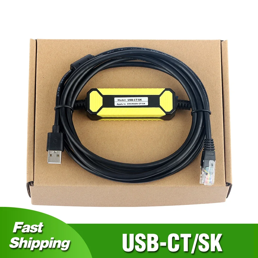 USB-CT/SK For Emerson VFD CT SK Debugging Cable Data Download Line Comms CT-USB-Cable USB to RS485 USB-SK