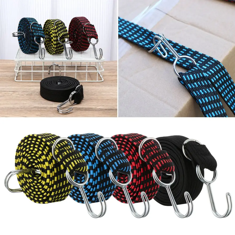 Elastics Rubber Luggage Rope Cord Hooks Bikes Rope Tie Bicycle Luggage Roof Rack Strap Fixed Band Hook Motorcycle Accessories