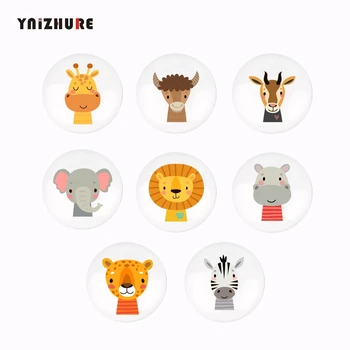 북유럽 세라믹 귀여운 만화 인쇄 동물 손잡이 옷장, 주방 정원 문 손잡이, 가구용 현대 캐비닛 손잡이 