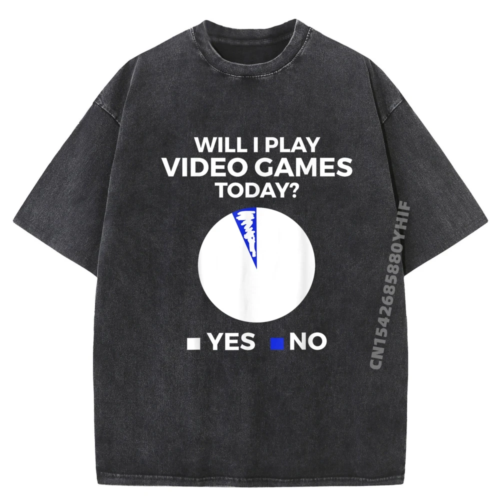 

Will I play видеоигры сегодня геймер игровой графический футболка мужская классическая стираная футболка мужская в винтажном стиле