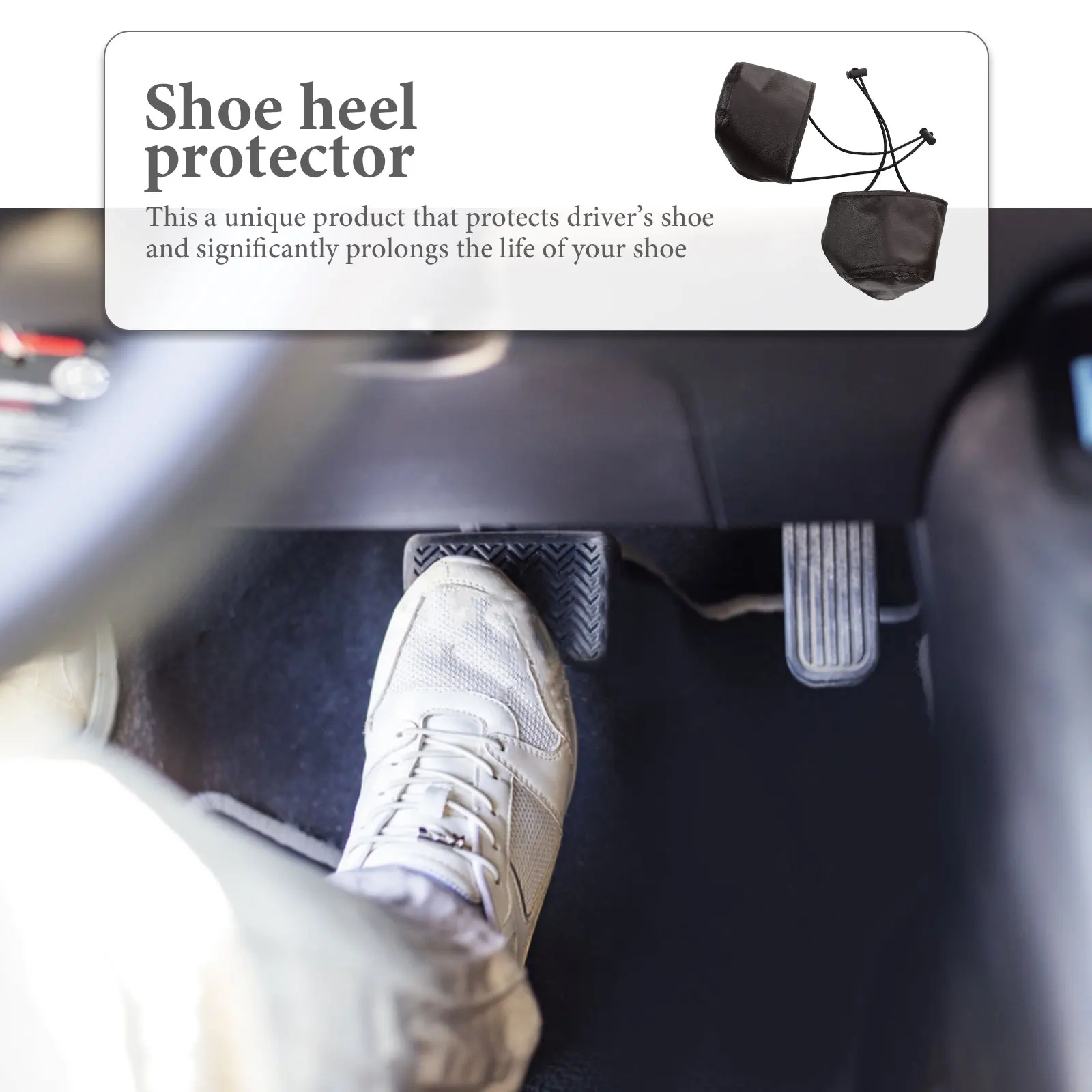 

2 Pcs Anti-wear Heel Cover Shoe Protector Pads Caps for Boots Anti-friction Foot Stickers Shoes Guards Pu High Men and Women