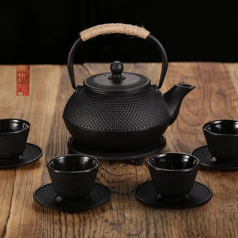 

Железный чугунный чайник ручной работы для заваривания чая и нагрева воды, японская плита Ymi Cerc, чайная плита...