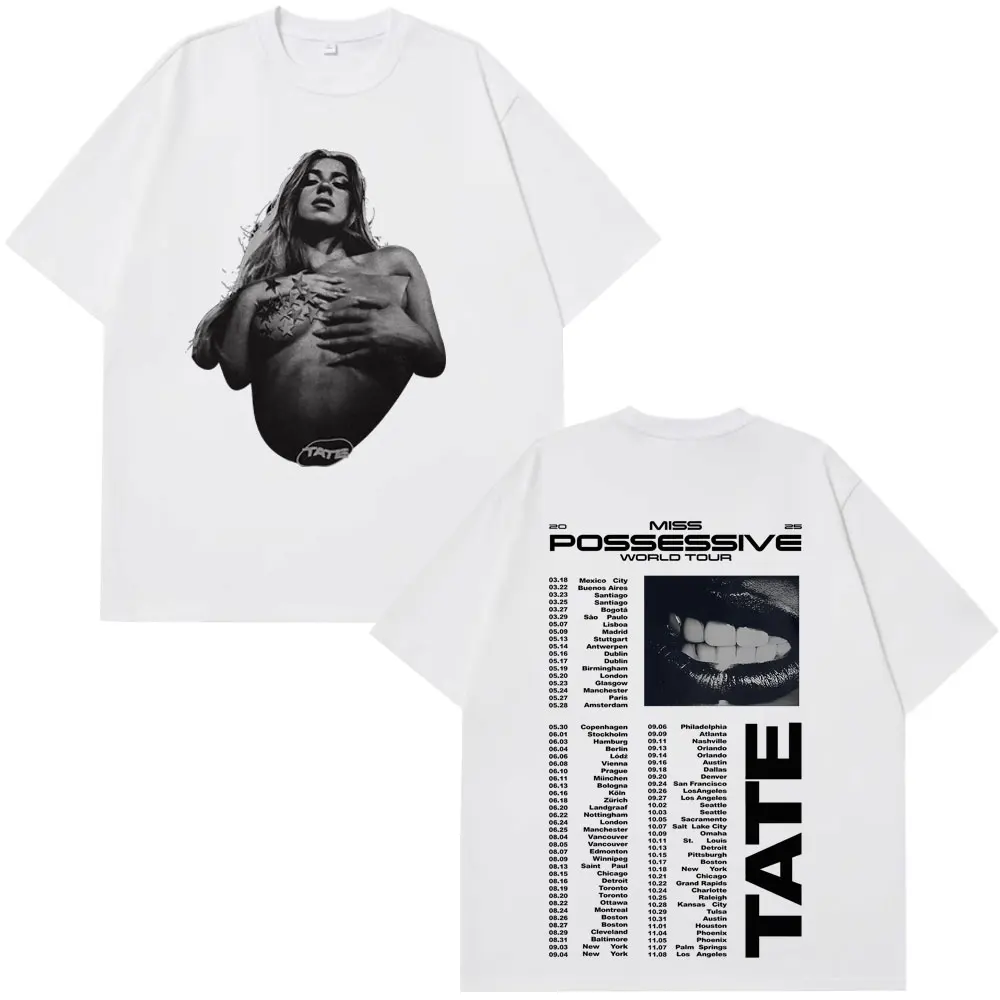 تيت ماكراي ملكة جمال ممكن جولة 2025 تي شيرت عتيق الرجال النساء Harajuku قصيرة الأكمام تي شيرت القطن تي شيرت غير رسمي المشجعين هدية