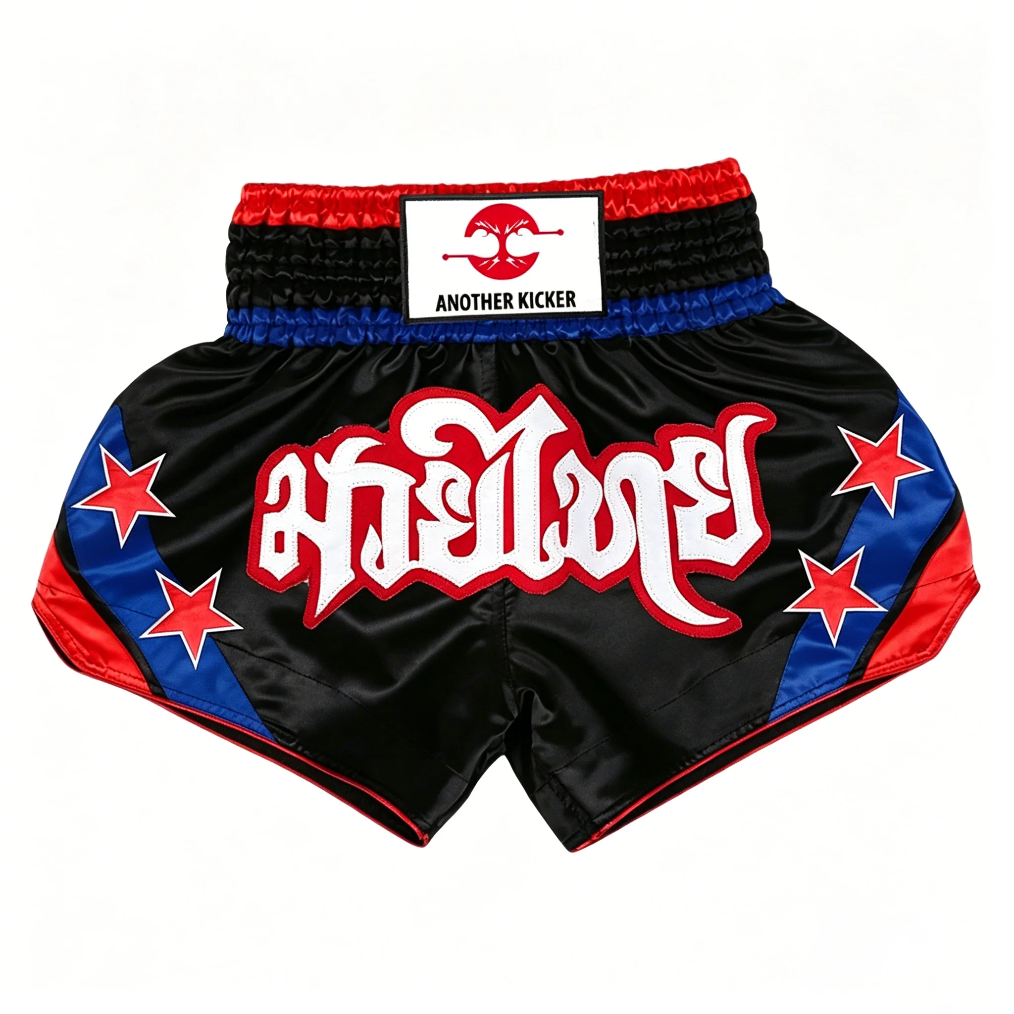 Muay Thai Shorts mit Sternen-Stickerei, Thai-Boxshorts für Männer, Frauen und Kinder, Kampfsport-Trainingskleidung, Kickbox- und Cage-Fighting-Hosen