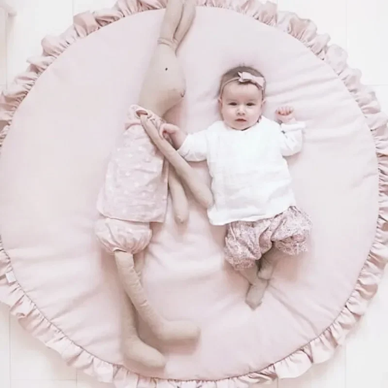 ins-baby-play-mats-round-floor-soft-cotton-baby-bedding-blanket-lace-crawling-mat-game-pad-toys-for-children-room-nursery-decor