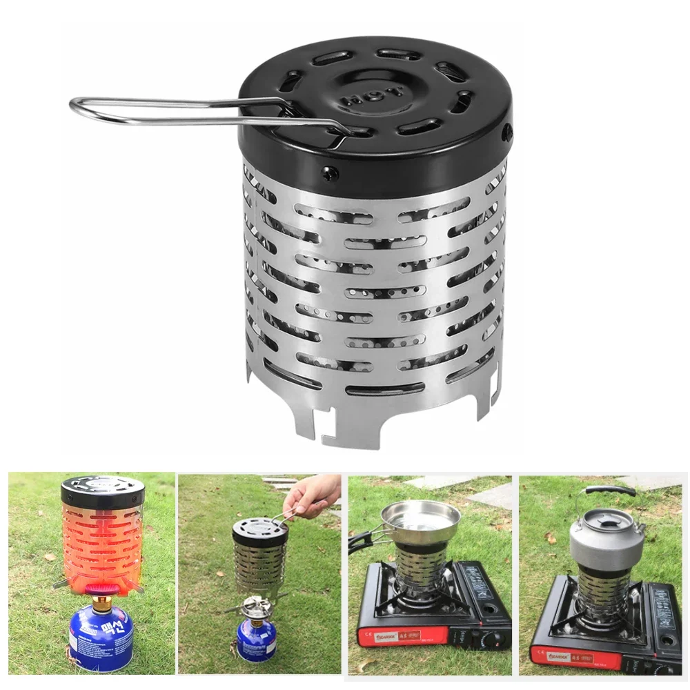 

Portable Outdoor Gases Heater Stoves Heating Cover Heater Cap Stainless Steel Gas Oven Camping Stove Accessories