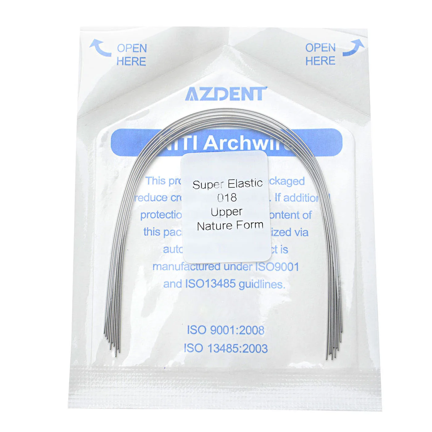 10 Teile/paket AZDENT Dental Kieferorthopädische Super Elastische Niti Runde Rechteckige Bogen Drähte Natur Form Bogen Draht Oberen Unteren – Detail 4