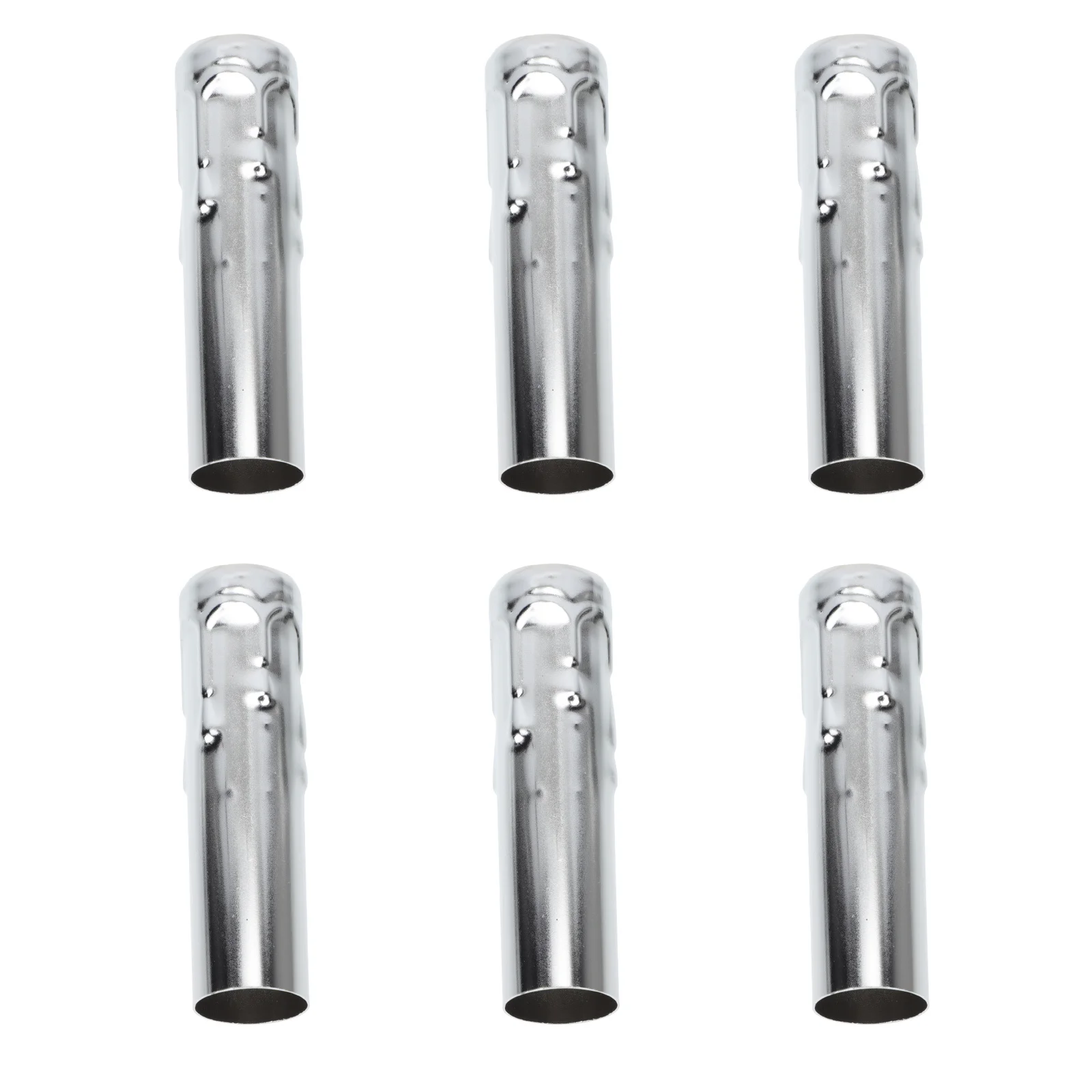 6 قطعة المسيل للدموع نمط الثريا كم الحديد أنبوب مصباح مقاومة للحرارة Diy بها بنفسك الإضاءة ديكور لمبة قاعدة غطاء الثريا اكسسوارات