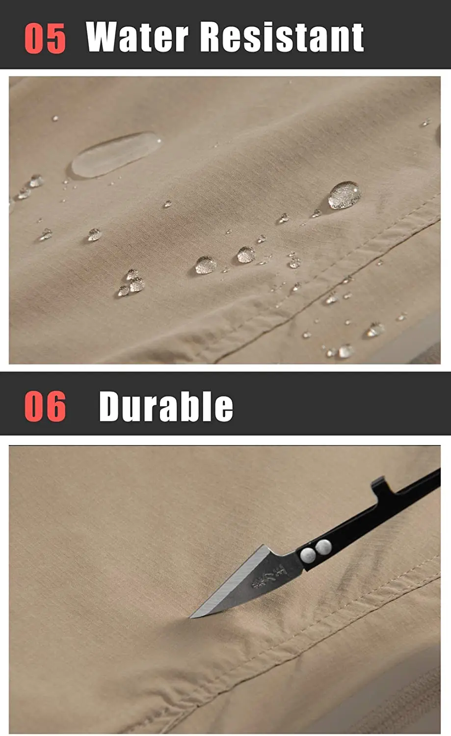 TACVASEN Summer Lightweight Trousers Mens Fishing Pants Outdoor Hiking Nylon Quick Dry Pockets Cargo Pants Casual Work Trousers 24 S8b7120a1a2ea41218bf1a523240a04d5G