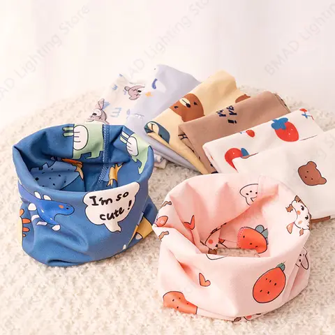 Winter Kids Scarf Cotton Children Warmer Neck Scarf Baby Neckerchief Soft Neck Collar Childrens Scarves 0-12 Years