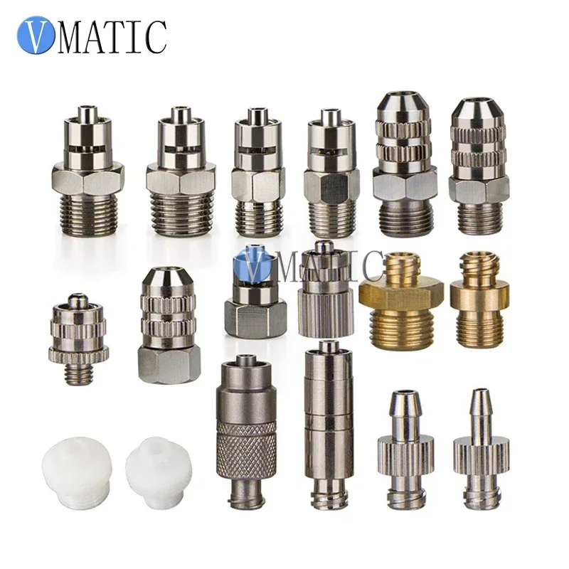 Free Shipping Luer Lock Fast Fitting Dispense Valve Accessories Syringe Needle Static Mixer Connector Adapter