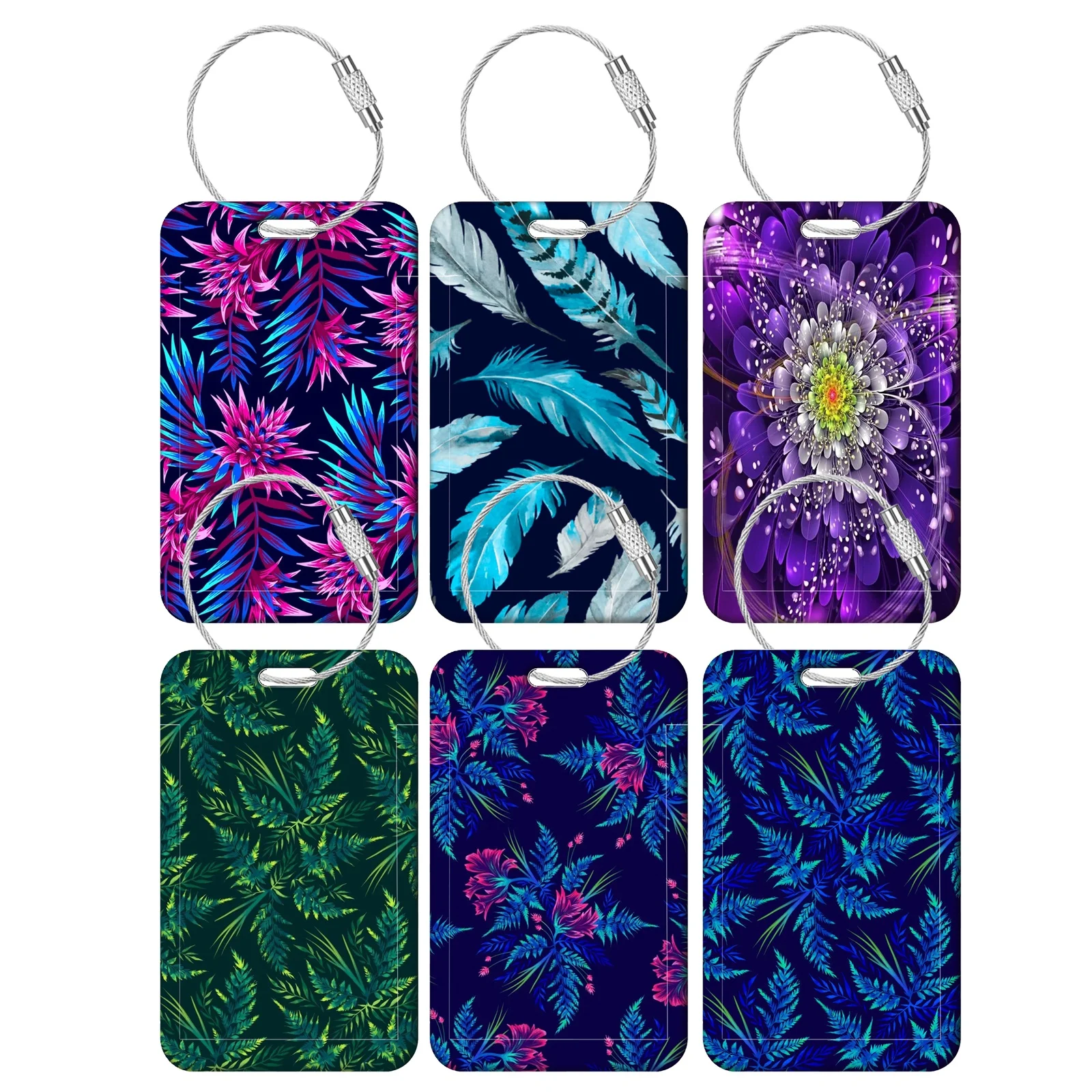 Travel Accessories List For Women - Interesting Plant Pattern Baggage Tag Women