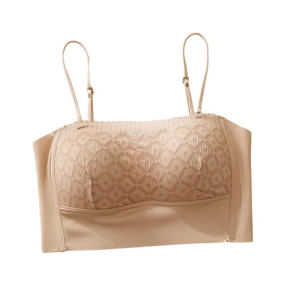 

Push Up Underwear Lace Wireless Bra Anti-sagging Gathered Breasts Lace Traceless Vest Bra Traceless Lingerie Seamless Bras Yoga