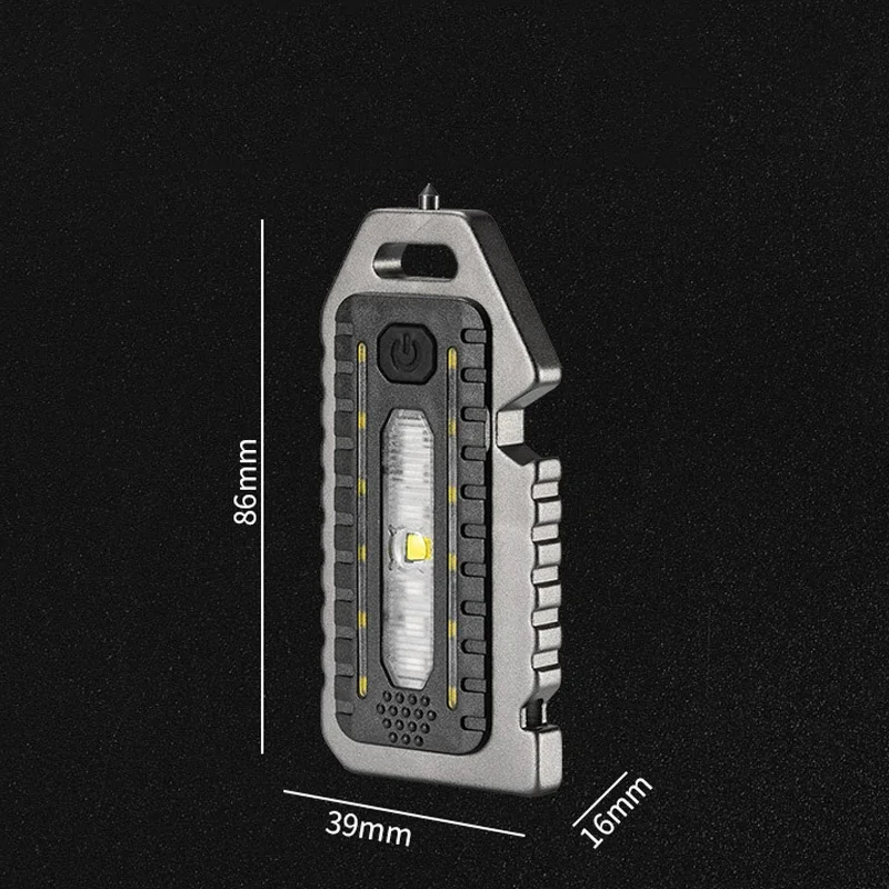 Porte-clés Mini torche LED, ouvre-bouteille magnétique Portable multifonctionnel, sécurité d'urgence extérieure, outil de brise-vitre