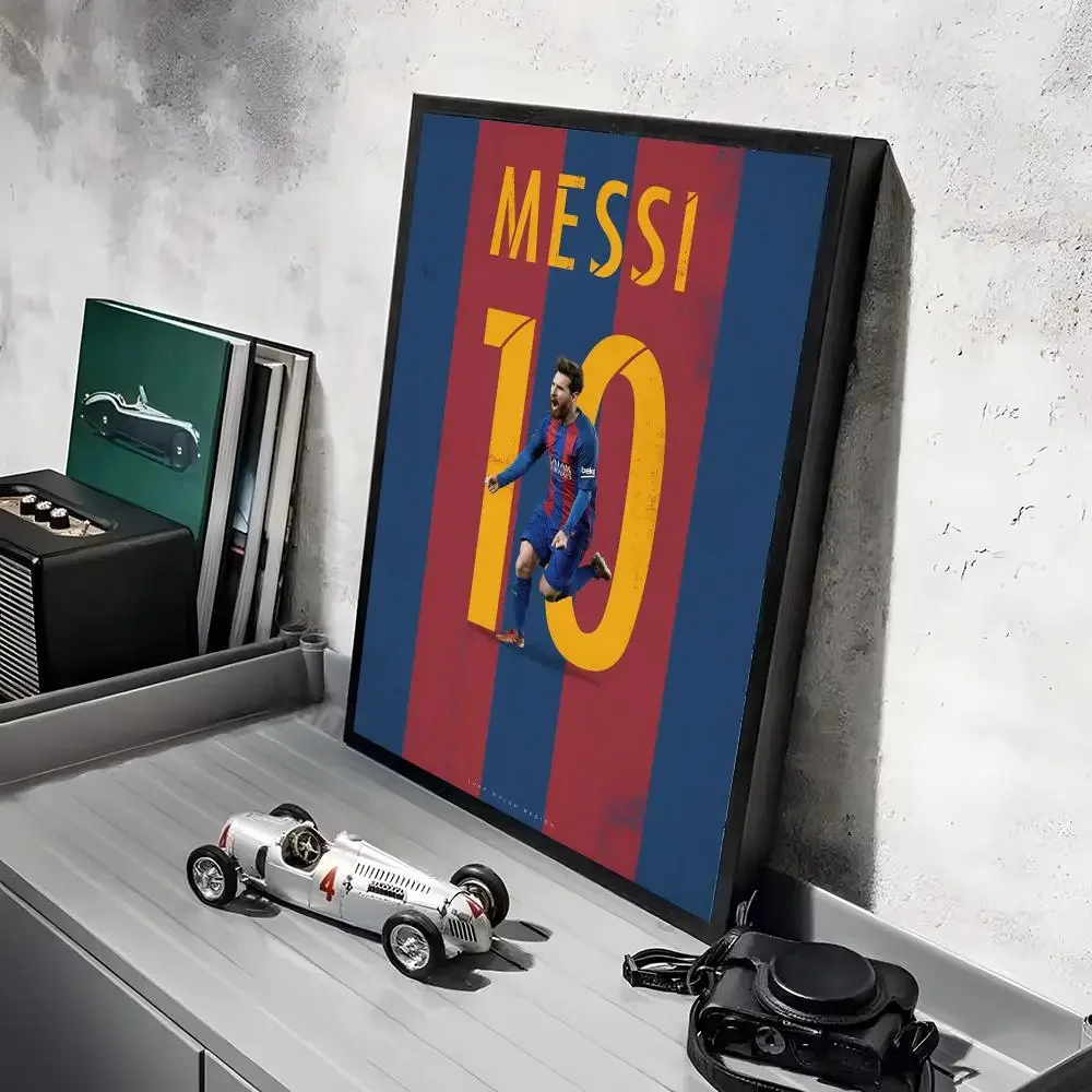 Fußballstar L-Lionel M-Messi Poster Aufkleber Wandbild Wandtattoos für Schlafzimmer Wohnzimmer Zuhause Selbstklebende Dekoration Geschenk – Detail 13