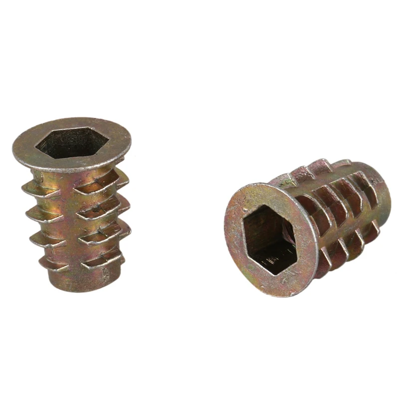 40 Pieces M6X 15Mm Hexagon Socket Screw Thread Insert Nut For Wood image 4