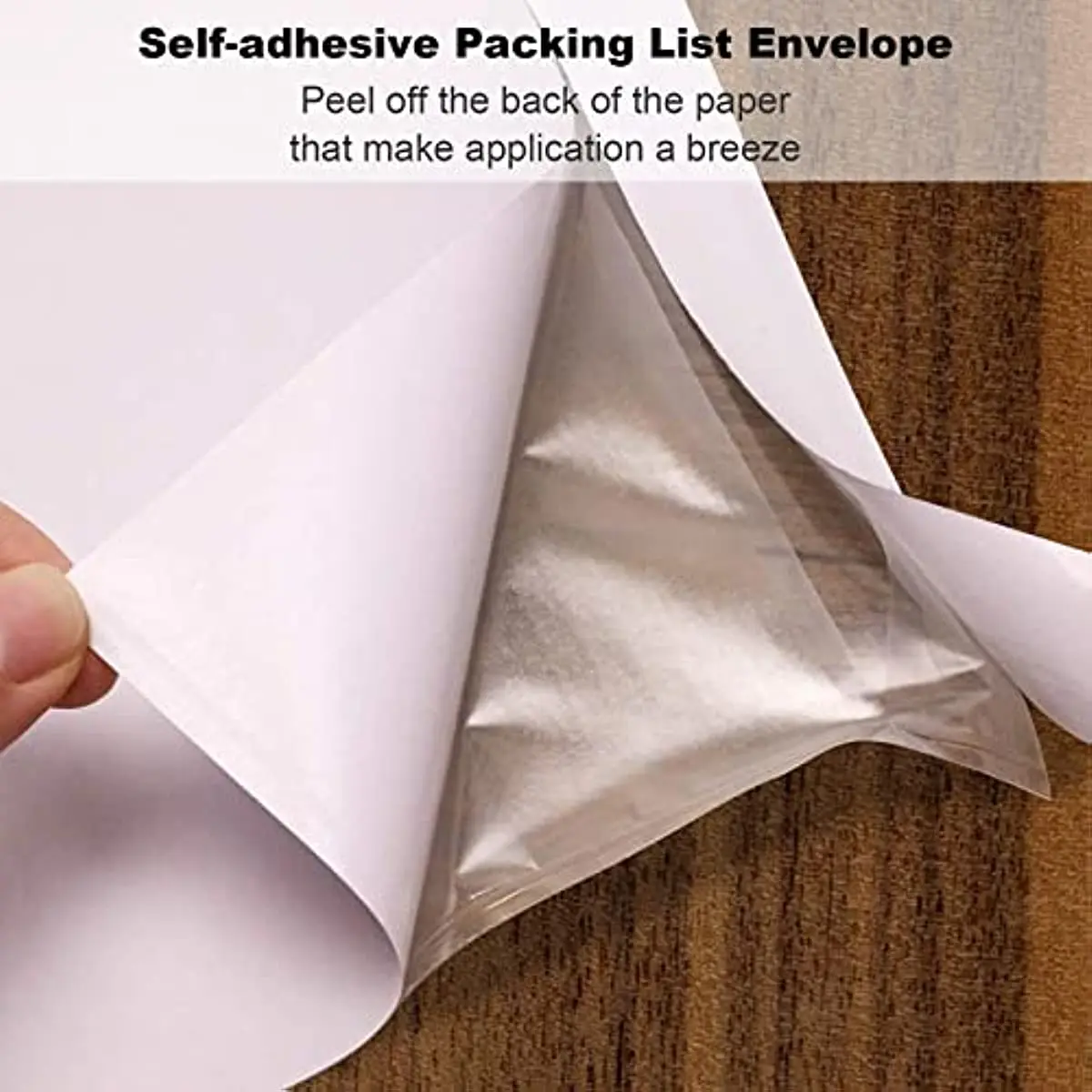 Inpaklijstzakjes Verpakking Slip Enveloppouches Clear Zelfklevende Top Loading Paklist Lijst 30 Stks/set Opp Paklijst Tas