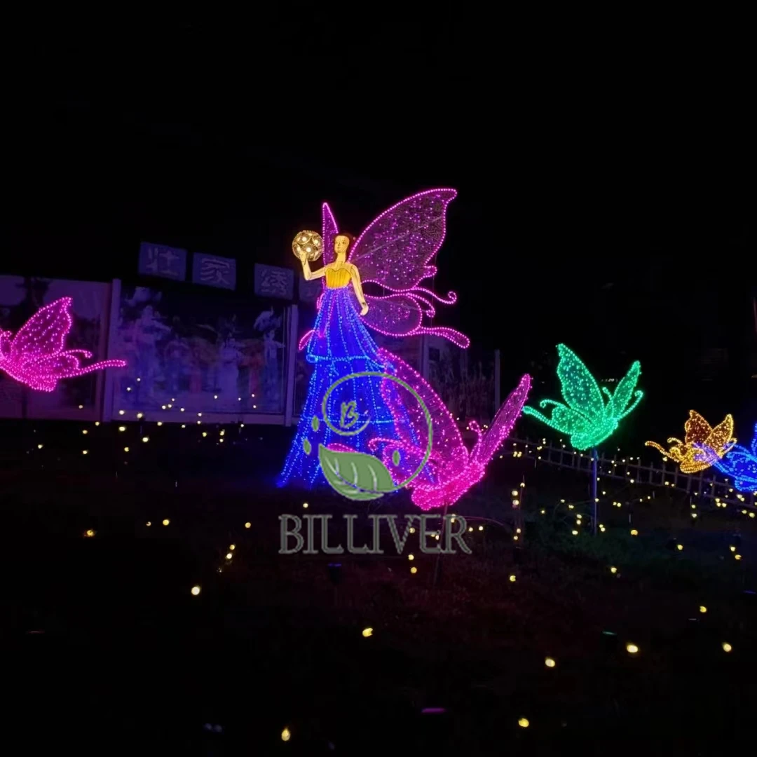 

Customized Waterproof Commercial 3D Reindeer Sculpture Motif Giant LED Outdoor Lighted Holiday Theme Archangel Motif Light