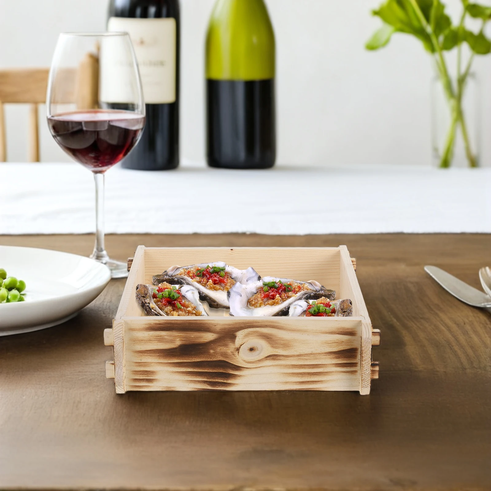 

Japanese Sushi Dish Plate Elegant Design Durability Versatile Usage Bamboo Tray Small Tableware Boat Serving Platter Fruit