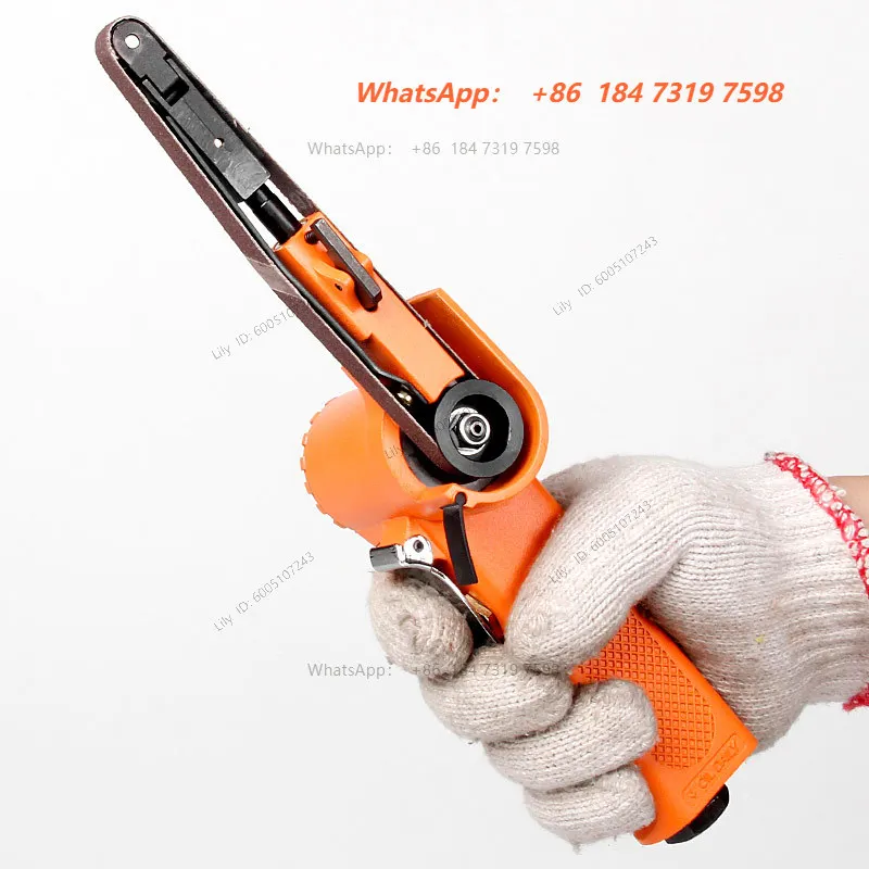Arc angle narrow position pneumatic belt sander, sander portable 10 * 330 small import AT-7009
