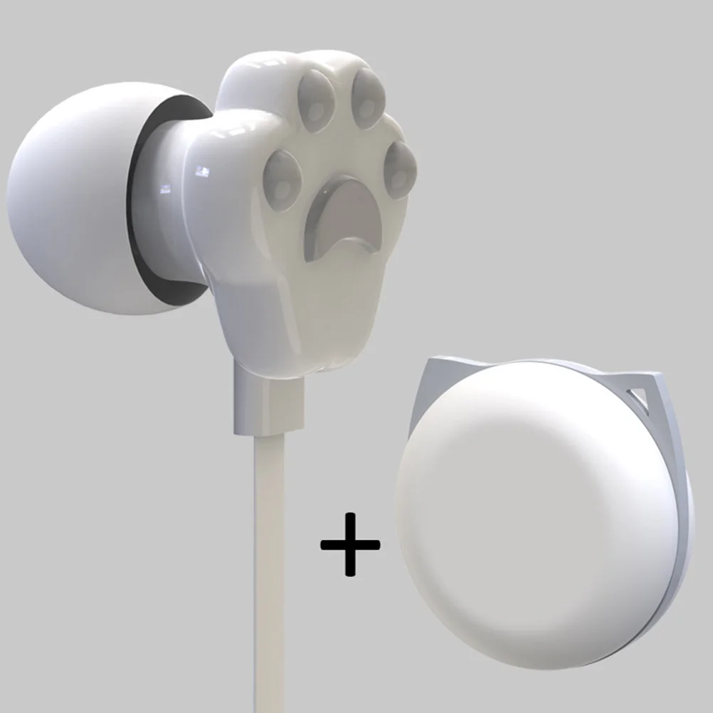

Cat Claw Headphones Cartoon Storage Box Earphones for Cute Girl Claws Earbuds