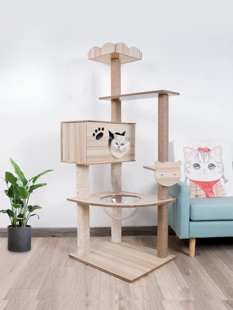 

Cat climbing frame Large space capsule Cat frame Small cat scratching column supplies