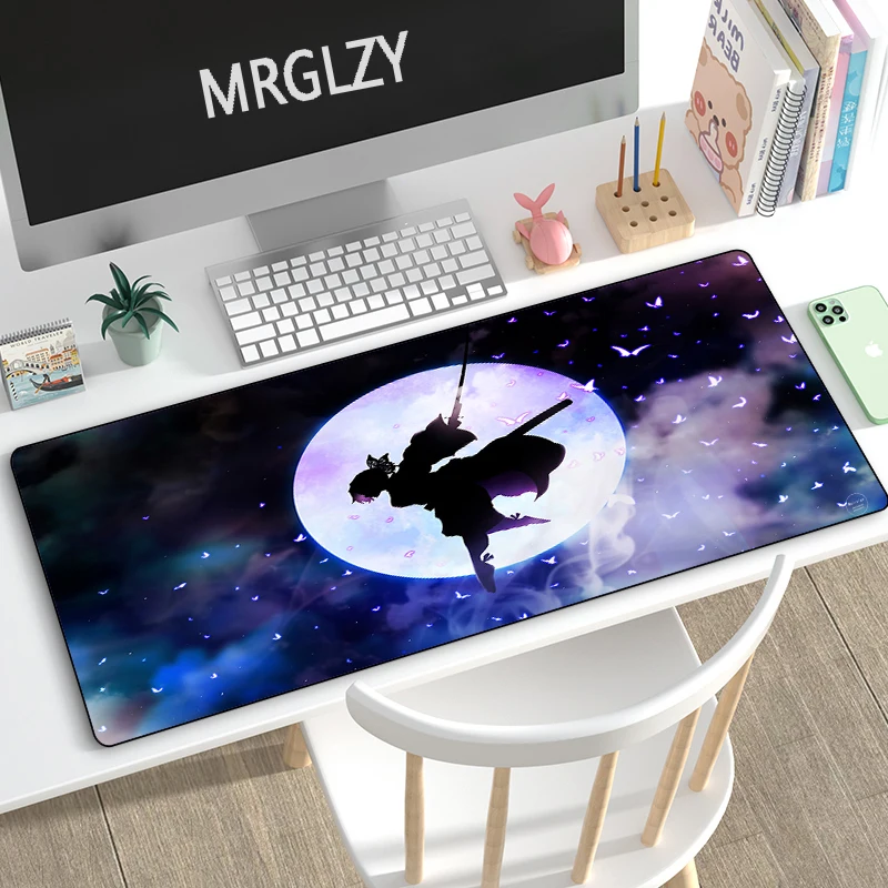 

MRGLZY Large Mouse Pad Demon Slayer Kimetsu No Yaiba Anime Girl MousePad Computer Gaming Peripheral Accessories Desk Mat for LOL