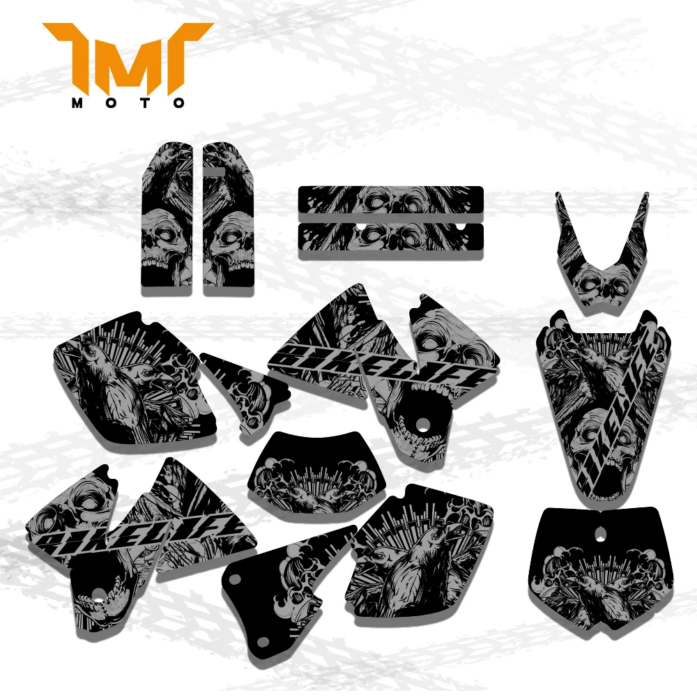 TMT NEW TEAM GRAPHICS WITH MATCHING BACKGROUNDS Sticker For KTM EXC 250 300 350 400 520 MXC 200 300 2001 2002