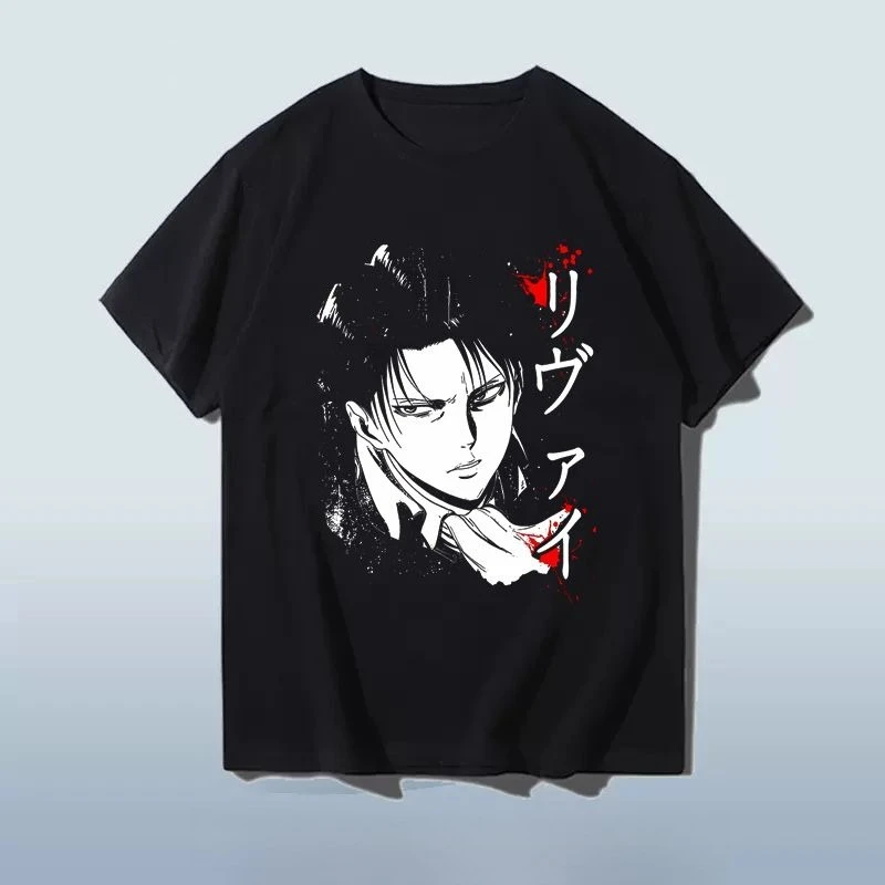 

Bandai Genuine Attack Giant Anime Alan Yeager Same Trooper Character Printing Crew Neck Short Sleeve Cotton T-Shirt