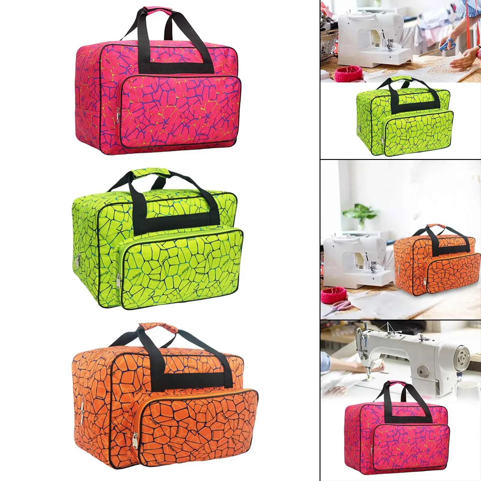 3 Colors Sewing Machine Storage Bag Tote Multi-functional Portable Travel Home Organizer Bag for Sewing Tools Accessories