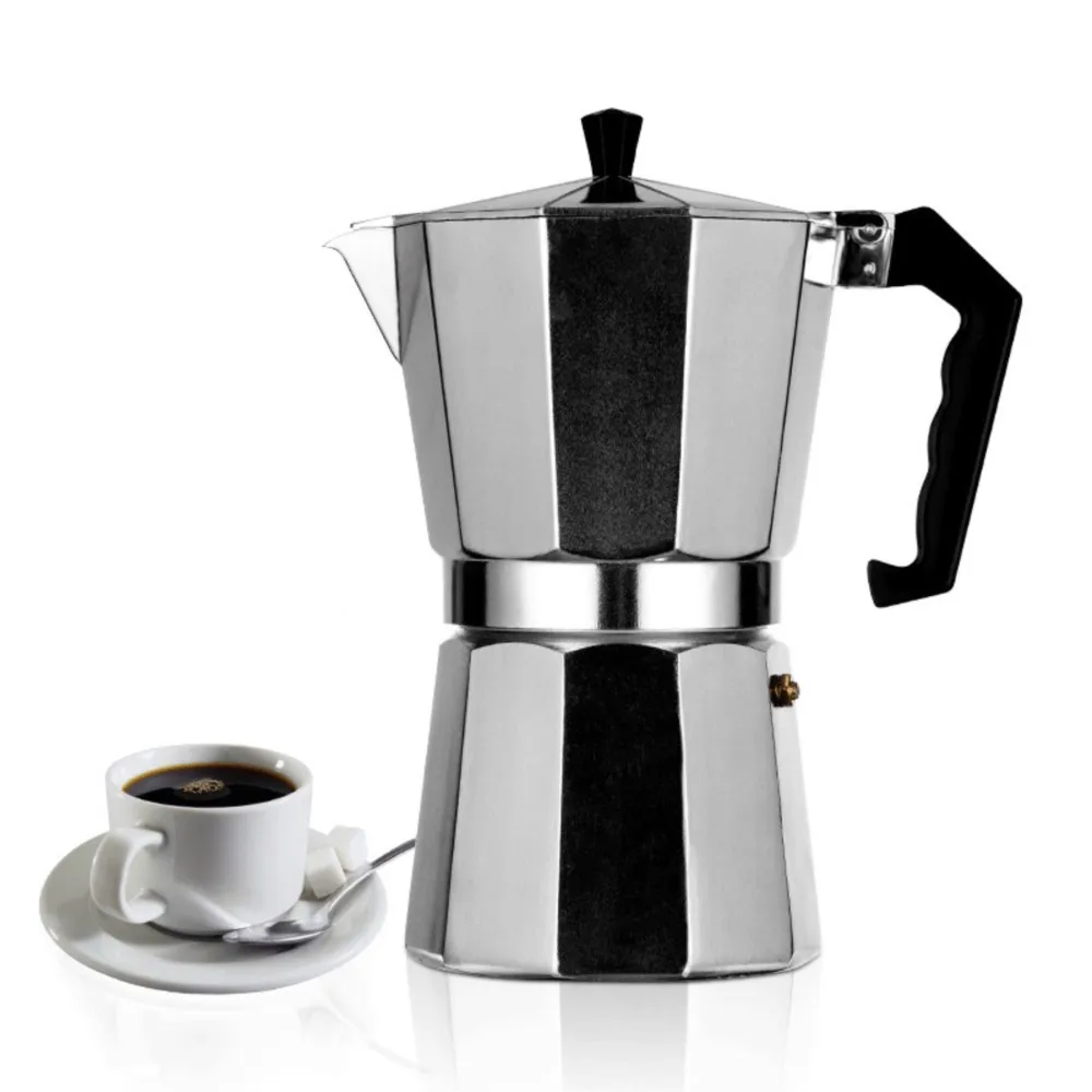 Cafeteira Moka Italiana KNCOKAR para Fogão, 1/2/3/6/9/12/14 xícaras, Cafeteira Expresso Percoladora