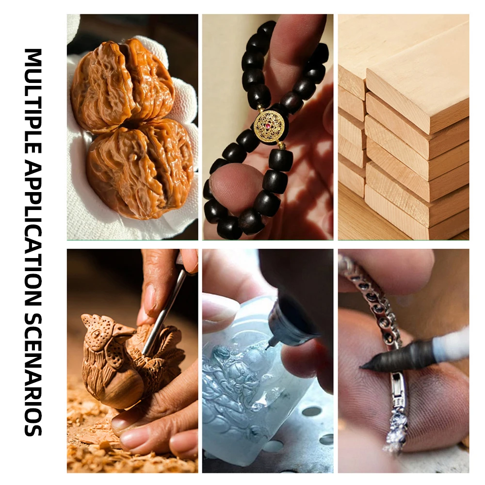 صندوق متكامل مقاوم للغبار من الأكريليك السميك لنقش الذهب/الفضي وتلميع عجلة التلميع والأسنان ومعالجة المجوهرات