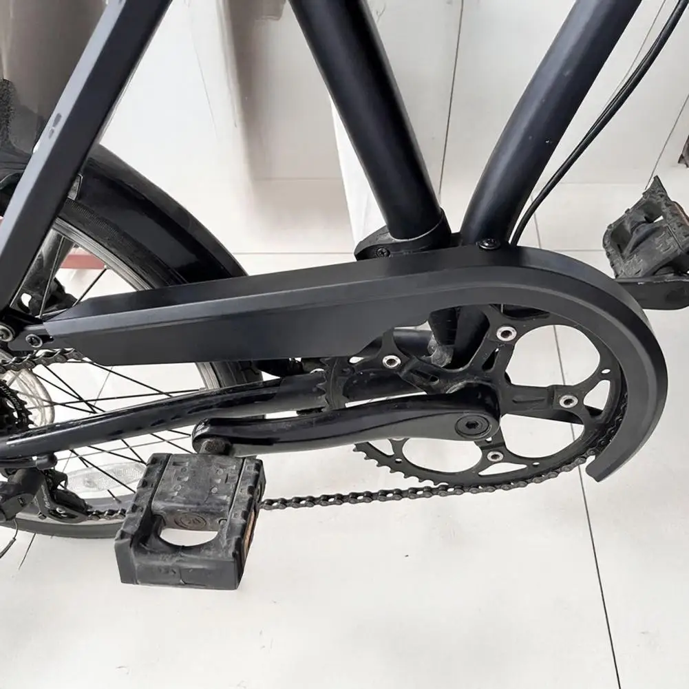 Protetor de corrente de bicicleta leve capa de corrente de bicicleta para 48-52t pedaleira dobrável protetor de corrente de bicicleta guarda ciclismo para roda