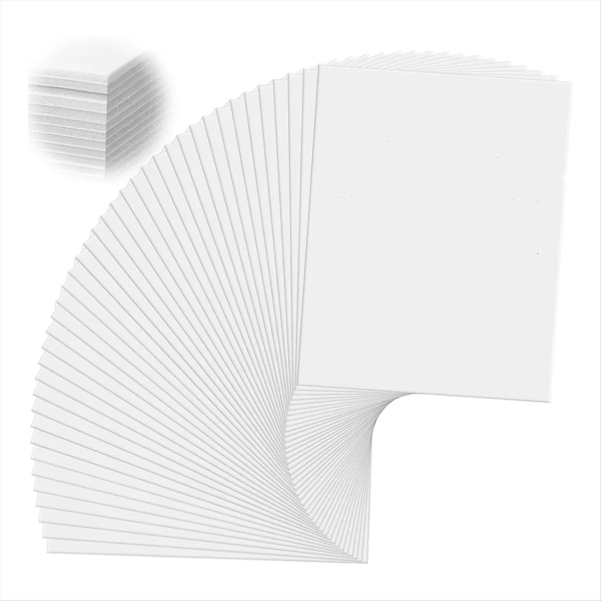 AA14 50 Pack Foam Boards 1/8 Inch Thickness Foam Poster Boards for Presentation Board for School Crafts Art Projects