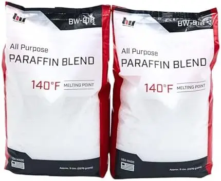 

Premium 10 lb Paraffin Wax Pastilles for Candle Making & More – Easy-Melt Bulk Wax for Canning, Waterproofing, Lubrication