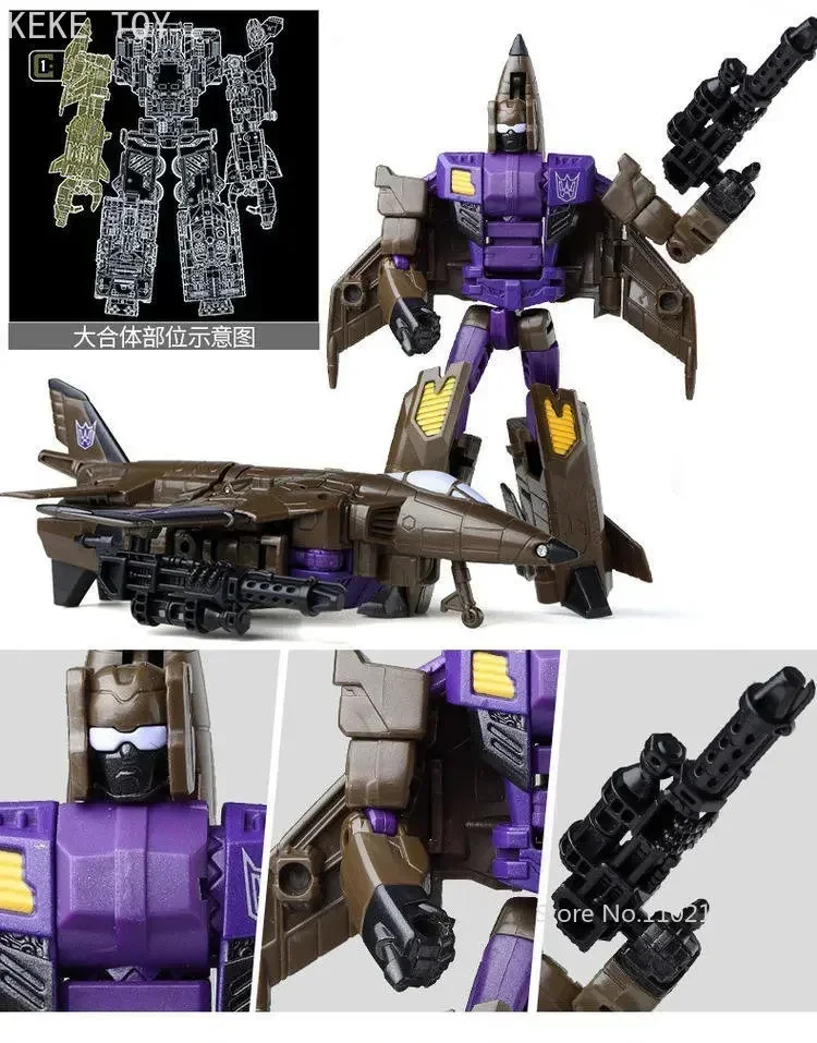 HZX Transformação Brushes Set, War Team Aircraft Tank Robot TF Action Figure, Presente Dos Miúdos, 5 em 1 Conjunto