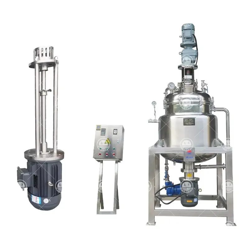 

500L Vacuum Emulsifying Mixing Tank for Sauce and Cosmetics with Bottom Homogenizer OEM Available