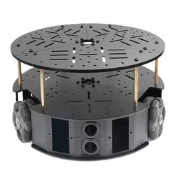 โหลด 5 กก.58 มม.รอบทิศทาง 3 ล้อแชสซี DC มอเตอร์ 3WD Omni Mobile หุ่นยนต์ Omni หุ่นยนต์สมาร์ทรถสําหรับหุ่นยนต์ Arduino DIY ชุด