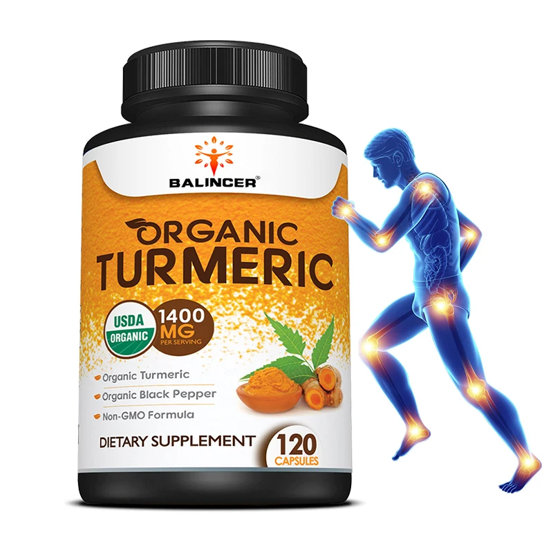 Organic Turmeric & Black Pepper - Highest Potency, Premium Joint & Healthy Inflammation Support, Non-GMO, Gluten-Free Capsules