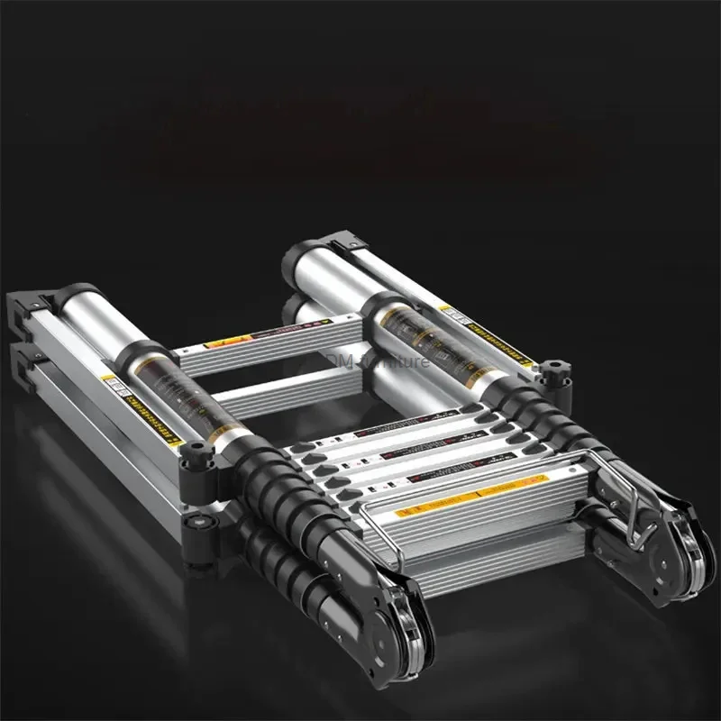 Multifunction Aluminum Alloy Telescopic Ladder Household Folding Ladder Herringbone Safety Engineering Ladder Lift Stairs