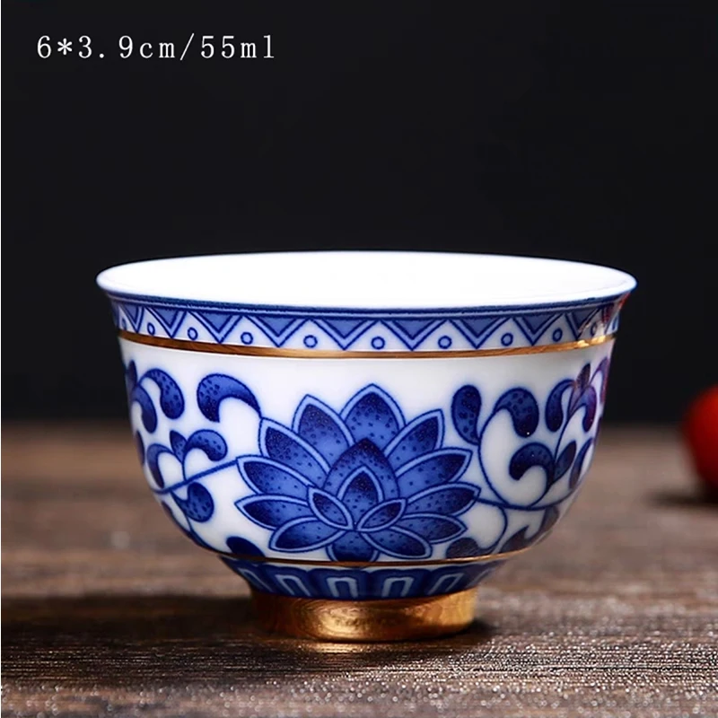 Chinese Porcelain Jingdezhen Vintage Aesthetic Tea Cup Teeware Teware Ceramic Glaze For Kung Fu Oolong Tieguanyin Puer White Tea