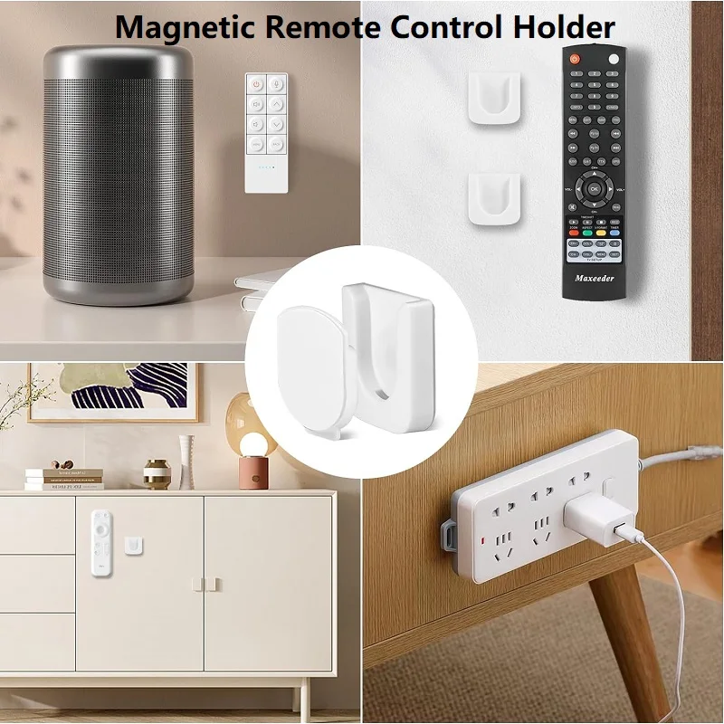 Soporte magnético fuerte para Control remoto, soporte de pared para TV, gancho para ventilador, ganchos magnéticos (1 par)