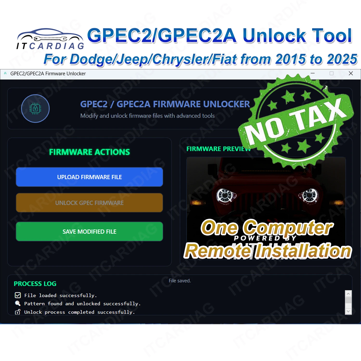Gpec2 GPEC2/GPEC2A UNLOCK TOOL for Dodge/Jeep/Chrysler/Fiat From 2015 - 2025 ...