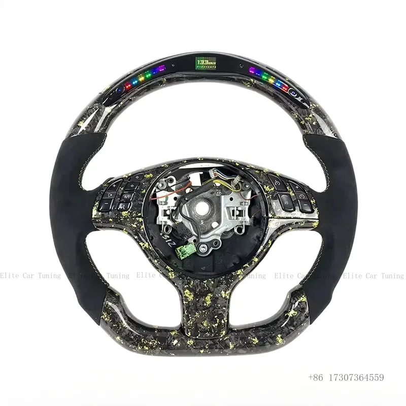 

Руль из карбона и кожи на заказ, подходит для BMW E70 E71 X1 X5 X6 E90 E91 E92 E93 E81 E82 E87 E88 E84