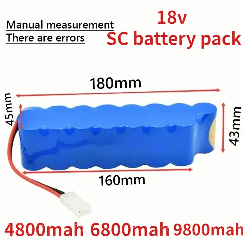 SC 18V Battery Pack 9800mAh Original Ni-MH Rechargeable Vacuum Cleaner Replacement Batteries for Rowenta RH8771 Tefal Cyclone