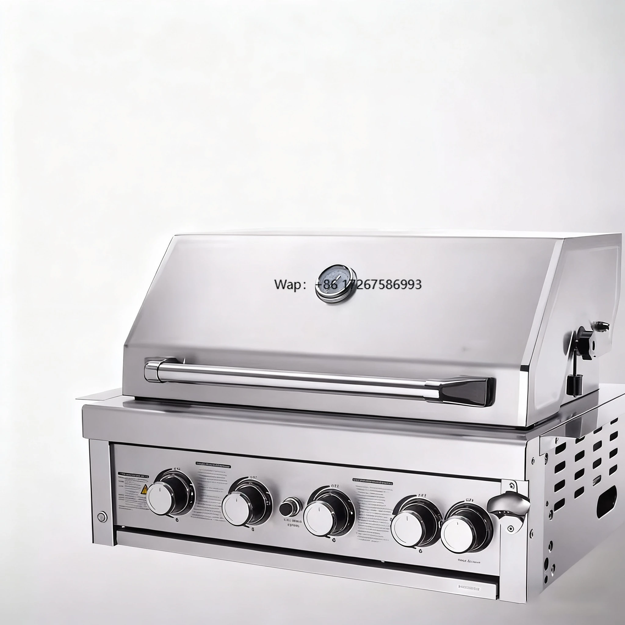 Modern Villa Patio Built-in BBQ Grill | Garden Showhome Prefabricated BBQ Island | Waterproof Aluminum Alloy Outdoor Kitchen