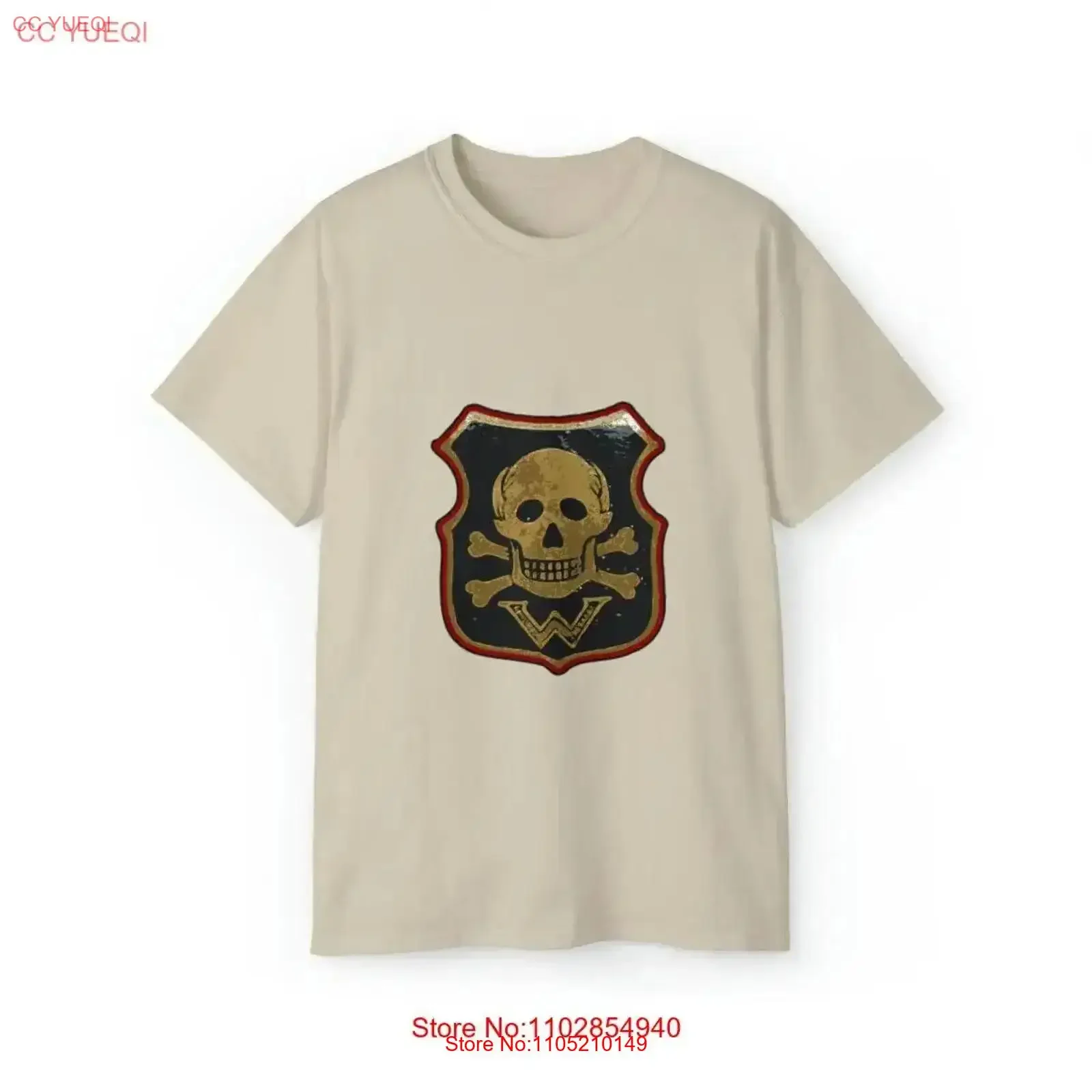 

WW1 German Skull Shield Wehrwolf Wehrverband Футболка Imperial Militaria винтажная стираная дизайнерская одежда Стильная мужская повседневная одежда